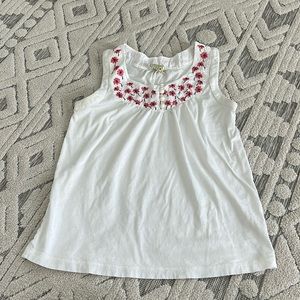 Little Yellow Button Floral Detail‎ Size Small Tank Top